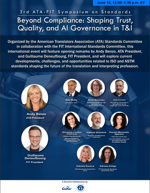 Simposio gratuito de la ATA: Beyond Compliance: Shaping Trust, Quality, and AI Governance in T&I